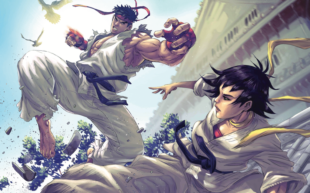 Comics artist Andie Tong adds punch to the Street Fighter vinyl sleeves