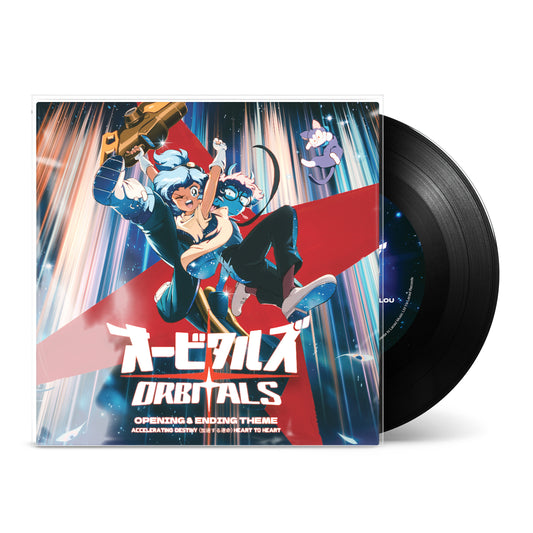 Orbitals Opening & Ending Theme Deluxe 7-inch vinyl, printed sleeve and lead sheet music insert